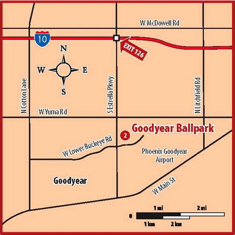 Goodyear Ballpark Map 85338 Parking At The Ballpark Ballpark Built In