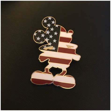 Mickey Mouse American Flag Silhouette