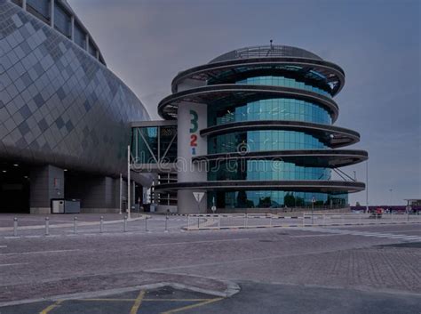 3 2 1 Qatar Olympic And Sports Museum In Doha Qatar External Sunset