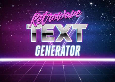Retrowave Text Generator Retro Waves Text Generator