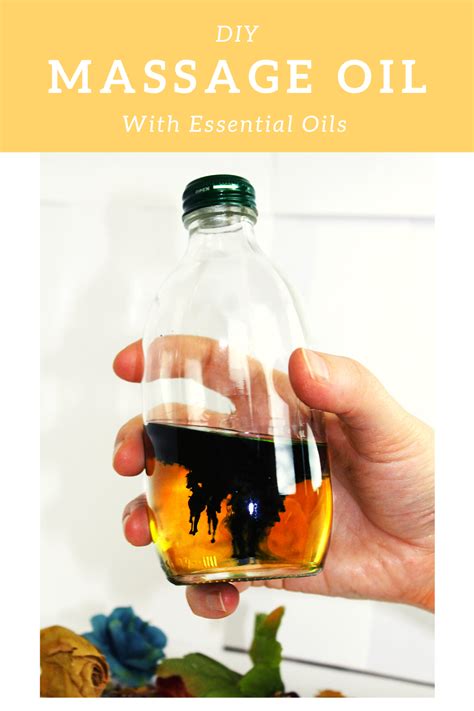 Easy Diy Massage Oil Recipe With Essential Oils Diy Massage Oil Diy Massage Diy Massage Oil