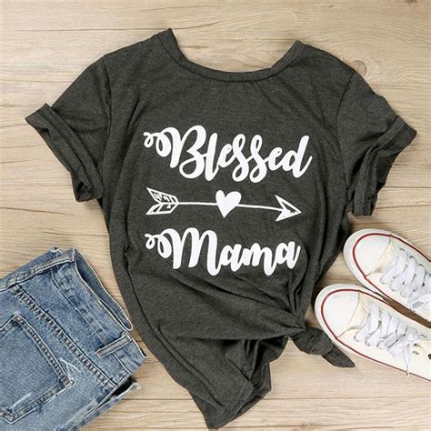 blessed mama tee mama shirt t shirts for women blessed mama