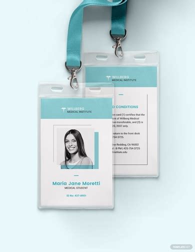Medical clinic id cards template. FREE 10+ Medical ID Card Templates and Example Download Now - Illustrator, MS Word, Pages ...