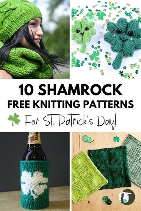 Here i have collected some patterns that i really love. 10 Lucky Shamrock Free Knitting Patterns (NobleKnits ...