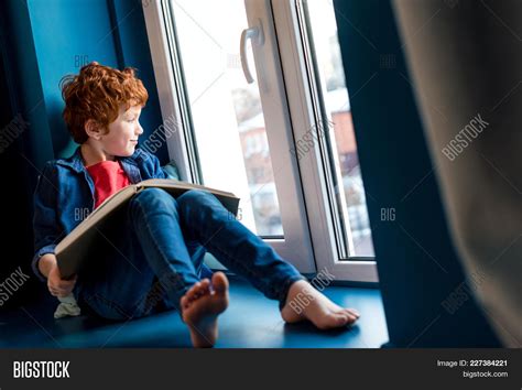 Cute Barefoot Boy Book Image And Photo Free Trial Bigstock