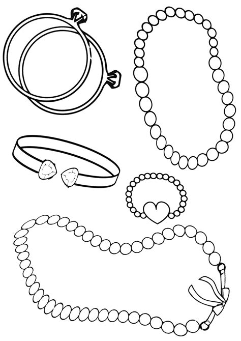 Bracelet Coloring Pages to download and print for free