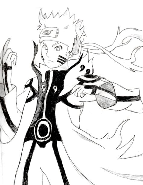 Naruto Kyuubi Form Sketch By Domo8u2 On Deviantart