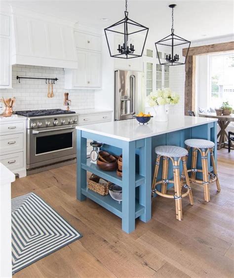Bringing Life To Your Kitchen With A Beautiful Blue Island B