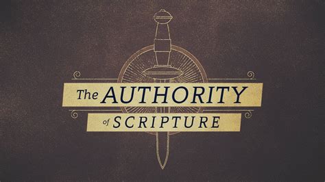 The Authority Of Scripture Part 1 Youtube