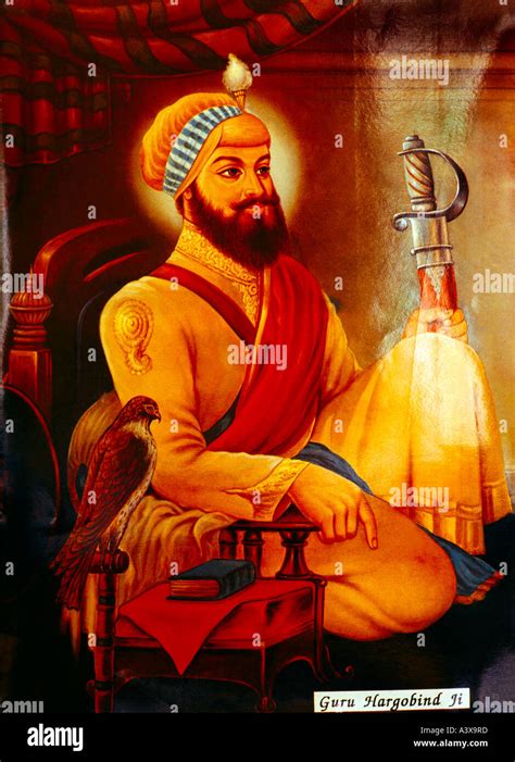 Guru Hargobind Sikh Guru Stock Photo Alamy