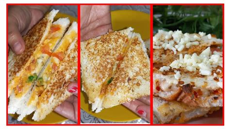 veg cheese mayonnaise sandwich easy and quick sandwich 2 way grilled and on tawa youtube