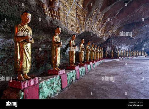 Cave Filled With Buddhas Saddan Cave Hpa An Kayin State Myanmar