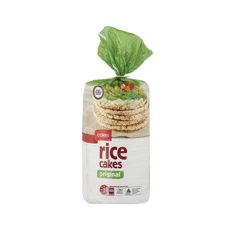 Buy Coles Thin Rice Cakes Natural 150g Coles