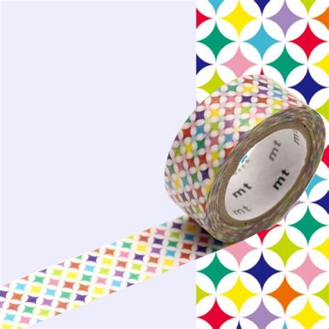 masking tape mt pearl motif cercles multicolores sparkling circle multicolore assort
