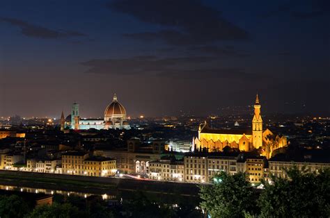 Florence At Night View Of The City Of Florence Italy From Flickr