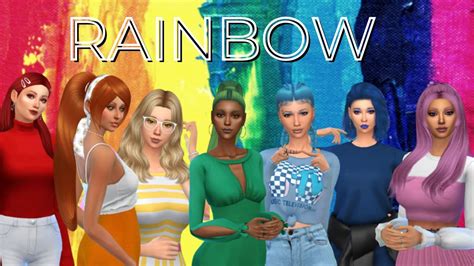 The Sims 4 Rainbow Challenge Cas Youtube