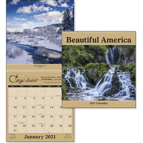 Logo Beautiful America Executive Calendars 2021 Calendars Wall