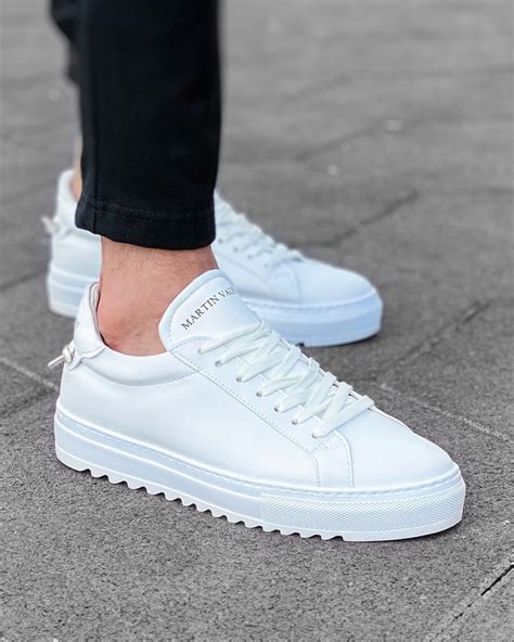 Hombre Bajo Top Zapatillas Blanco