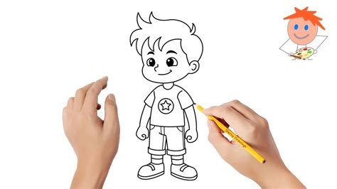 How To Draw A Boy For Kids Easy Alittlefreak