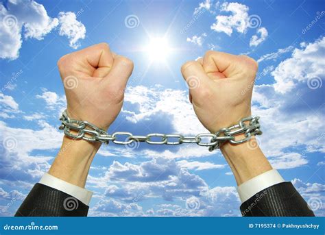 Hands In Chains Stock Photo Image Of Offense Robust