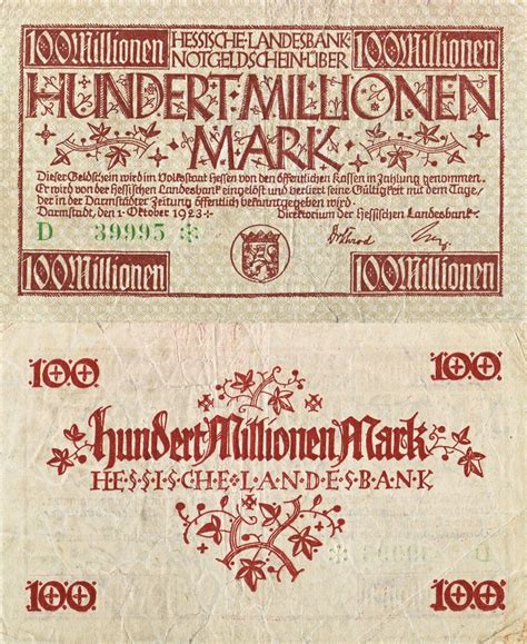 Banknote World Educational Germanynotgeld Germanynotgeld 100