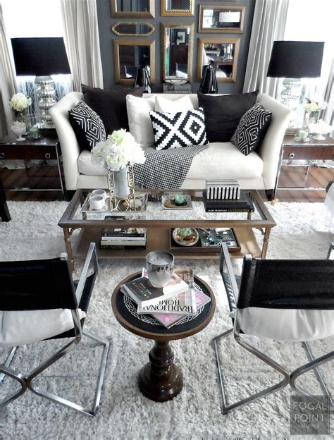 Focal Point Styling On Trend With Thrift Finds And Tips In Black And White