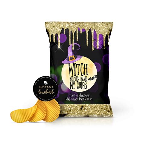 Witch Better Have My Chips Halloween Chip Bag Halloween Snack | Etsy ...