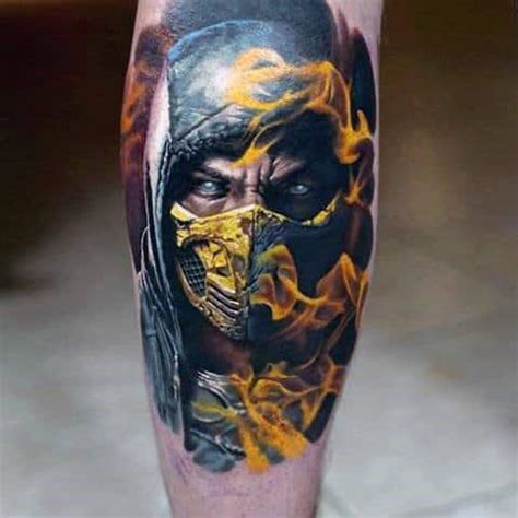 Want to see the world's best mortal kombat tattoo designs? 70 Mortal Kombat Tattoos For Men - Gaming Ink Design Ideas