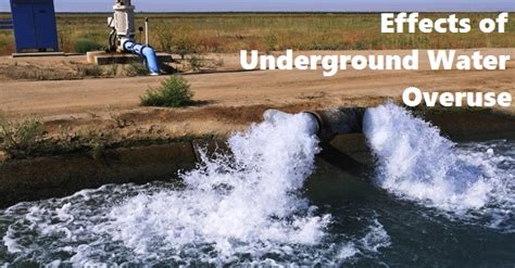 Thoughts To Promote Positive Action Effects Of Underground Water Overuse