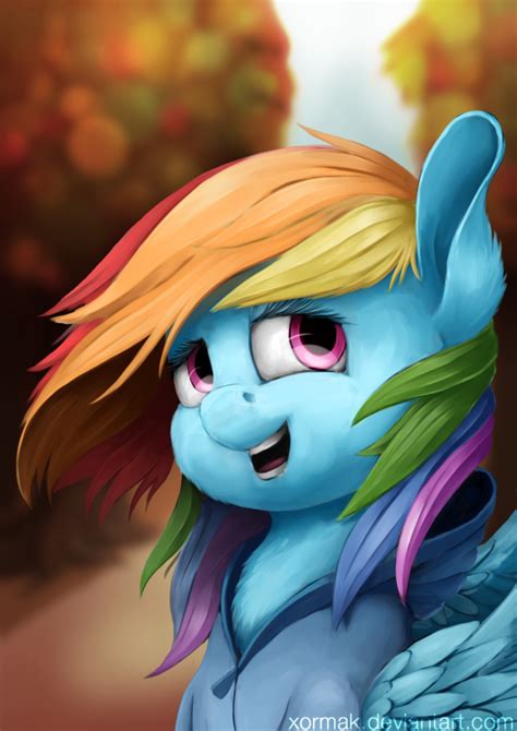 1609332 Safe Artistxormak Rainbow Dash Pegasus Pony Autumn