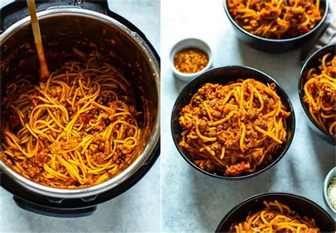 Instant Pot Spaghetti With Meat Sauce Eating Instantly