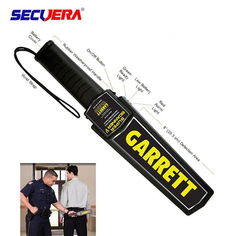 Ultra Sensitive High Security Metal Detector Wand One Button Operation