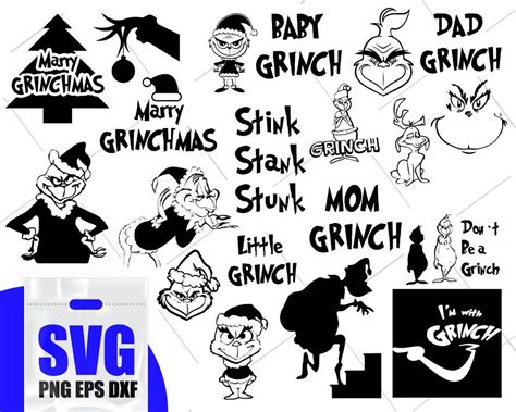 Grinch Layered Svg Free For Silhouette Layered Svg Cut File