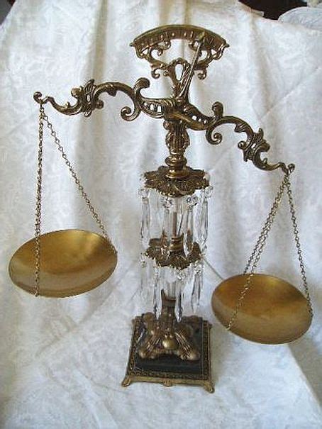 Brass And Crystals Scales Of Justice Collectors Weekly