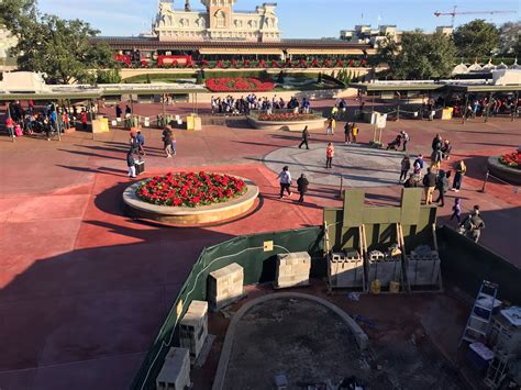 Photos Planters Emerge As Section Of New Magic Kingdom Entrance Opens