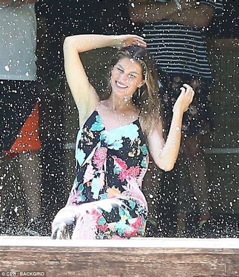 Gisele Bundchen Gets Wet And Wild During Pool Photo Shoot In Costa Rica