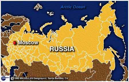 The map of russia shows that it has the largest land mass in the world, and is bordered by fourteen countries including norway, finland, estonia, latvia, lithuania, poland, belarus, ukraine, georgia, azerbaijan, kazakhstan, china, mongolia, and north korea. Maps: World Map Russia