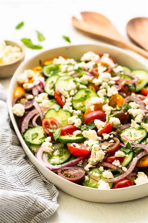 Fresh And Easy Cucumber Tomato Salad Fit Foodie Finds