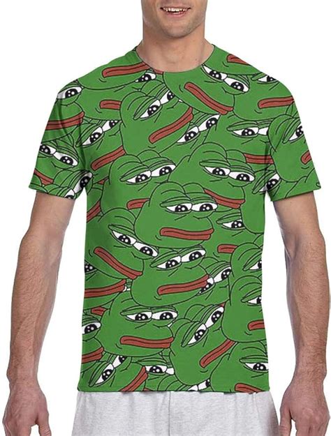 3d Pepe The Frog Mens Short Sleeve Tee Colorful T Shirt