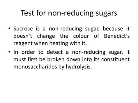 Reducing Sugar And Non Reducing Sugar Test Why Is Sucrose