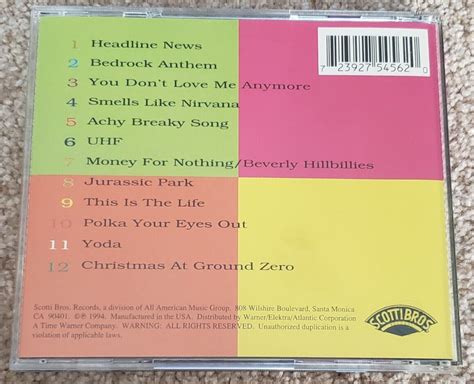 Weird Al Yankovic Greatest Hits Volume Ii Cd Ebay