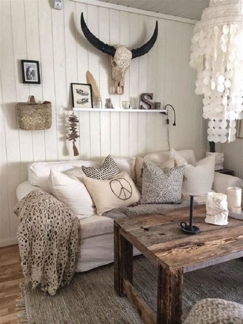 Chic Farmhouse Bohemian Living Room Decorations That Will Give You