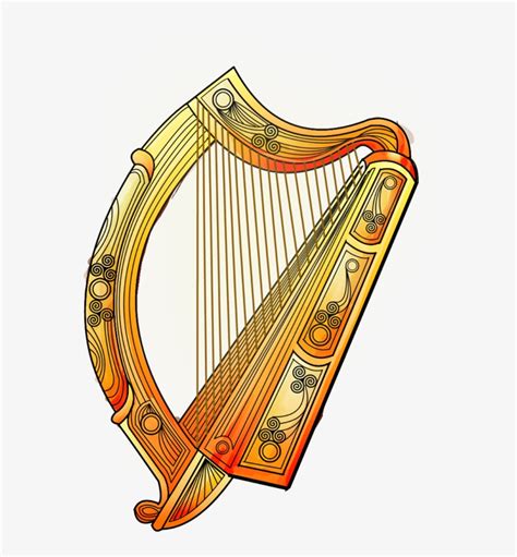 Cetic Art Harp Celtic Harp Transparent Png 600x849 Free Download