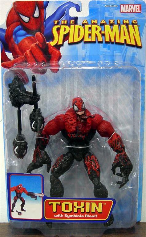 Toxin Action Figure Symbiote Blast Amazing Spider Man Toy Biz