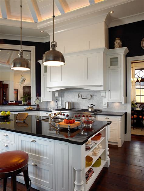 I was thinking of white subways for. White Cabinets Black Countertop Ideas, Pictures, Remodel ...