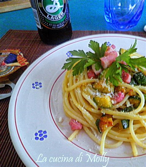 La Cucina Di Molly Spaghetti Con Zucchina E Pancetta