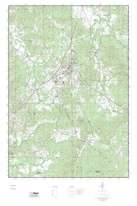 Mytopo Fayette Mississippi Usgs Quad Topo Map