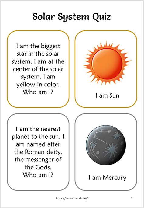 Our Solar System Worksheets