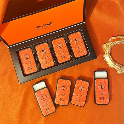 [tik Tok Hot Selling Style] Tik Tok Hot Selling Style Hermes Orange Solid Balm Big Brand Coco