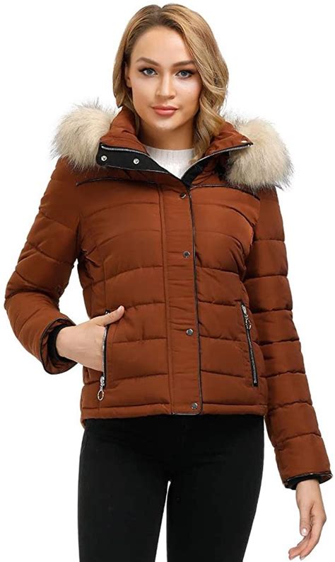 Royal Matrix Womens Short Quilted Warm Winter Water-Resistant Jacket ...